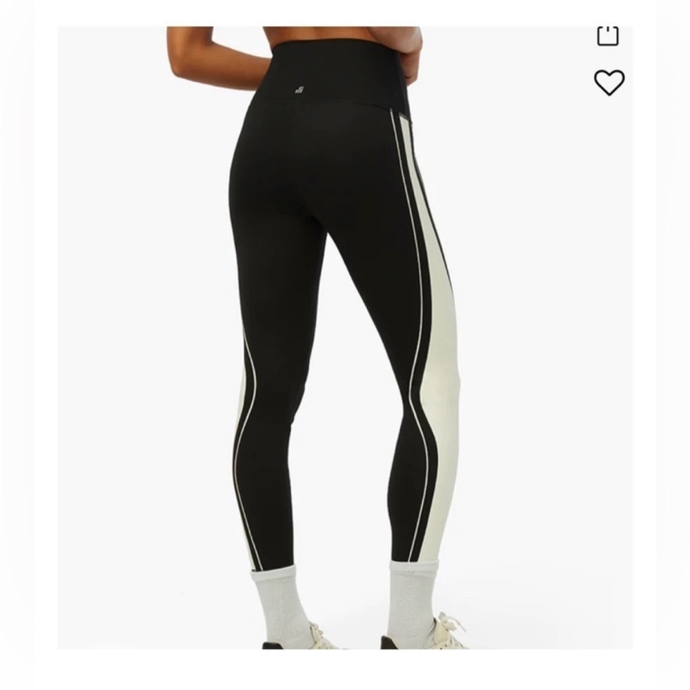 WeWoreWhat Black and Cream Leggings - Picture 2 of 13